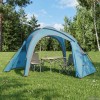 Trekking sátor esővédővel, vízálló 3 személyes 3 személyes kék