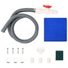Rgb led-es medence vízesés rozsdamentes acél 63,5 x 29 x 51 cm
