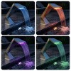 Rgb led-es medence vízesés rozsdamentes acél 63,5 x 29 x 51 cm