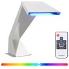 Rgb led-es medence vízesés rozsdamentes acél 63,5 x 29 x 51 cm
