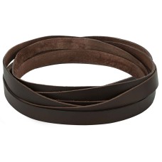 Bőr heveder sötét barna 500 x 1,5 cm bőr