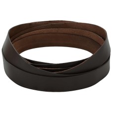 Bőr heveder sötét barna 500 x 3,5 cm bőr