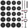 4 az 1-ben súlyzó készlet 40kg fekete és piros