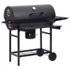 Hordós grill kerekekkel és polcokkal 3 db 115 x 85 x 95 cm fém