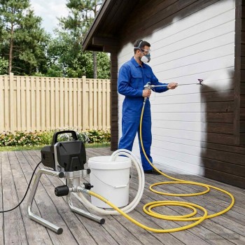 Airless festéksprayer fekete acél és műanyag