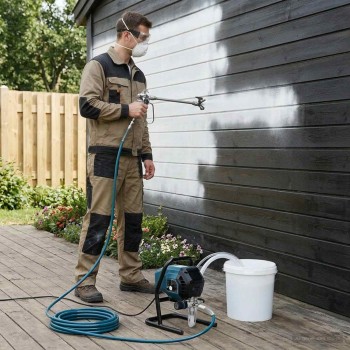 Airless festéksprayer 7,6 m tömlő 220v 1,5 l/perc 200 bar