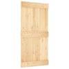 Csúszó ajtó természetes és fehér 100 x 210 cm szilárd fenyőfa