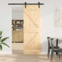 Csúszó ajtó narvik természetes és fekete 70 x 210 cm (152,5 cm)