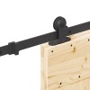 Csúszó ajtó narvik 70 x 210 cm (152,5 cm) természetes és fekete