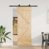 Csúszó ajtó narvik 70 x 210 cm (152,5 cm) természetes és fekete