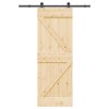 Csúszó ajtó narvik 70 x 210 cm (152,5 cm) természetes és fekete