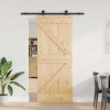 Csúszó ajtó narvik 85 x 210 cm (152,5 cm) természetes és fekete