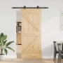 Csúszó ajtó narvik 85 x 210 cm (152,5 cm) természetes és fekete