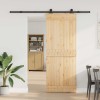 Csúszó ajtó narvik 80 x 210 cm (213,5 cm) természetes és fekete