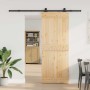 Csúszó ajtó narvik 80 x 210 cm (213,5 cm) természetes és fekete