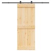 Csúszó ajtó narvik 80 x 210 cm (213,5 cm) természetes és fekete