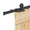 Csúszó ajtó narvik 85 x 210 cm (213,5 cm) természetes és fekete
