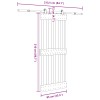 Csúszó ajtó narvik 85 x 210 cm (213,5 cm) természetes és fekete