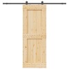 Csúszó ajtó narvik 85 x 210 cm (213,5 cm) természetes és fekete