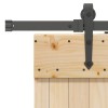 Csúszó ajtó narvik természetes és fekete 90 x 210 cm (213,5 cm)