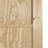 Csúszó ajtó természetes és fehér 73,5 x 211 cm tömör fenyőfa