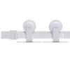 Csúszó ajtó fehér 83 x 202 cm tömör fenyőfa