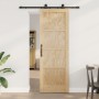 Csúszó ajtó orkdal természetes 73,5 x 211 cm tömör fenyőfa