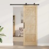 Csúszó ajtó orkdal természetes 73,5 x 211 cm tömör fenyőfa