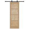 Csúszó ajtó orkdal természetes 73,5 x 211 cm tömör fenyőfa