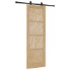 Csúszó ajtó orkdal természetes 73,5 x 211 cm tömör fenyőfa