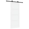 Csúszó ajtó orkdal fehér 83 x 202 cm tömör fenyőfa