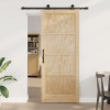 Csúszó ajtó orkdal természetes 86 x 211 cm tömör fenyőfa