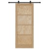 Csúszó ajtó orkdal természetes 86 x 211 cm tömör fenyőfa