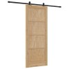 Csúszó ajtó orkdal természetes 86 x 211 cm tömör fenyőfa