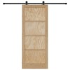 Csúszó ajtó orkdal természetes 86 x 211 cm tömör fenyőfa
