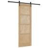 Csúszó ajtó orkdal természetes és fekete 73,5 x 211 cm
