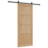 Csúszó ajtó orkdal természetes és fekete 86 x 211 cm