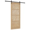 Csúszó ajtó orkdal természetes és fekete 86 x 211 cm