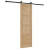 Csúszó ajtó orkdal természetes és fekete 61 x 198,5 cm