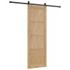 Csúszó ajtó orkdal természetes és fekete 73,5 x 211 cm