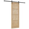 Csúszó ajtó orkdal természetes és fekete 73,5 x 211 cm