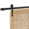 Csúszó ajtó orkdal természetes és fekete 86 x 211 cm