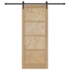 Csúszó ajtó orkdal természetes és fekete 86 x 211 cm