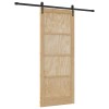 Csúszó ajtó orkdal természetes és fekete 86 x 211 cm