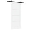 Csúszó ajtó orkdal fehér 83 x 202 cm tömör fenyőfa