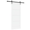 Csúszó ajtó orkdal fehér 83 x 202 cm tömör fenyőfa