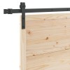 Csúszó ajtó természetes 90 x 208 cm tömör fenyőfa