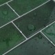 Metrócsempe 10 pcs sötétzöld 29 x 21 cm poliuretán és pet
