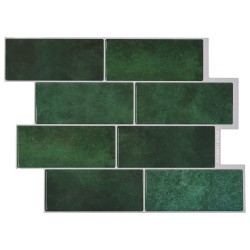 Metrócsempe 10 pcs sötétzöld 29 x 21 cm poliuretán és pet