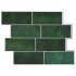 Metrócsempe 10 pcs sötétzöld 29 x 21 cm poliuretán és pet